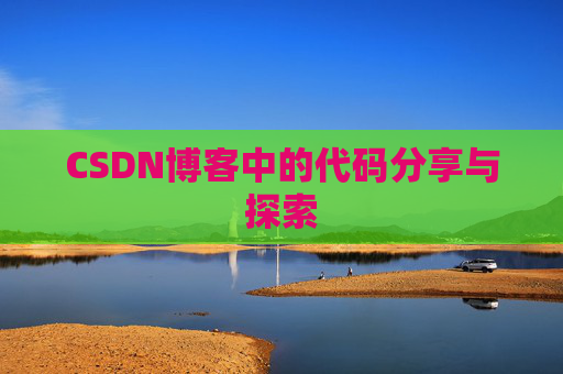 CSDN博客中的代码分享与探索